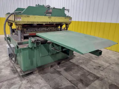 16 STAND X 4" x 36" WIDE R-PANEL ASC ROLLFORMER LINE WITH REEL & CUT OFF, BECK CONTROLS: STOCK #21176