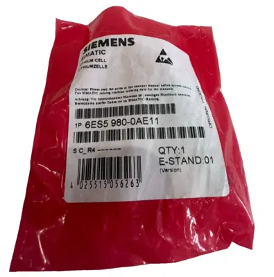 NEW SIEMENS 6ES5 980-0AE11 LITHUM CELL 6ES59800AE11
