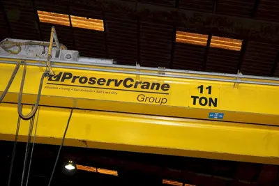 11 TON X 38' PROSERV SINGLE LEG POWERED GANTRY CRANE, NEW 2015: YOBRO #24061