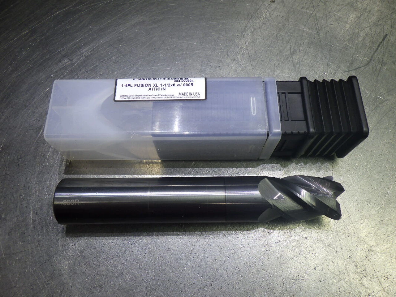 Monster Fusion 1" 4 Flute CR XL Carbide Endmill .09" R 284-000894 (LOC3588B)