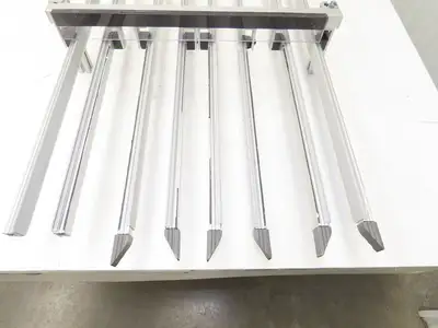 Dorner 2200 Series 18"W x 60"L Conveyor Bed Lane Guides Adj Small Parts Divider