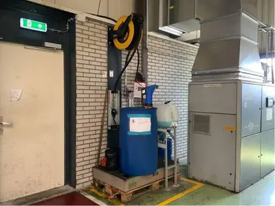 USED STEENBERGEN OIL TANK INSTALLATION WITH FILLING SYSTEM
