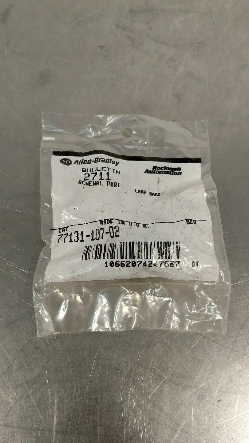 Allen Bradley 77131-107-02 Renewal part Bulletin 2711 Lamp Base 6B