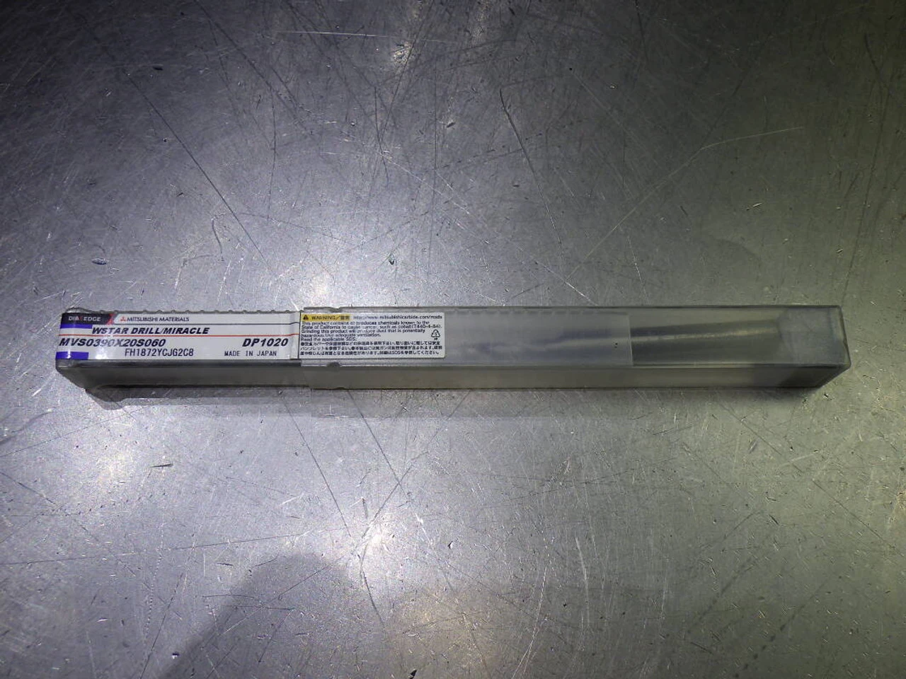 Mitsubishi 3.9mm Coolant Thru 20xD Carbide Drill MVS0390X20S060 (LOC2282)