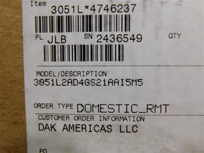 USED ROSEMOUNT ANALYTICAL 3051L2AD4GS21AAI5M5