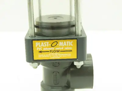 Plast-o-matic D100B 1" Shutoff Valve Pneumatic Air Powered Control PVC Sch 80