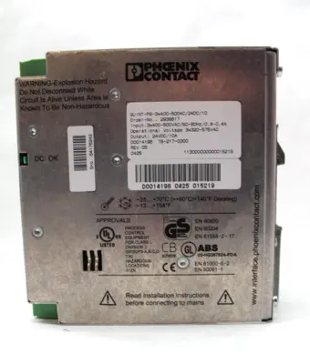 USED PHOENIX CONTACT QUINT-PS-3X400-500AC/24DC/10A