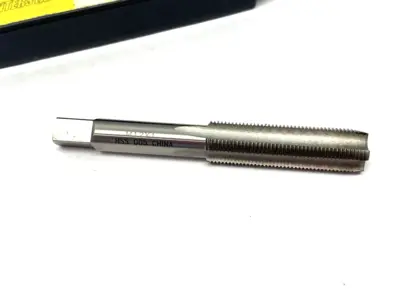 USED INTERSTATE STRAIGHT FLUTE TAP: M12X1 METRIC FINE, 4 FLUTE, PLUG CHAMFER
