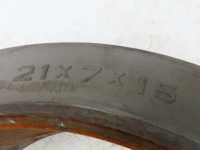 Monarch 21x7x15 Mono-Cushion Forklift Tire Smooth Solid Press-on Gray Non-Mark