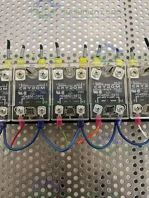 USED LOT OF 10 - CRYDOM HD4850-5972 SOLID STATE RELAY W/ HEAT SINK