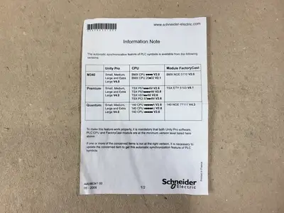 NEW 2008 SCHNEIDER ELECTRIC 140NOE77111