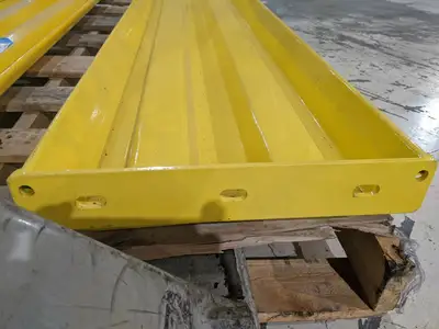Safety Yellow Steel Lift Out Guard Rail 6'ft Long x 15"W LOT OF 2 - Used