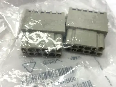 New | in-Stock HARTING Han DD Quick-Lock Module Female 12-Contacts 10A PKG OF 2 Contact Blocks Michigan US | Maverick Industrial Sales #1391298