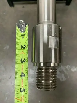 USED LIGHTNIN E95755002 STAINLESS STEEL MIXING ROD / IMPELLER SHAFT, 94"