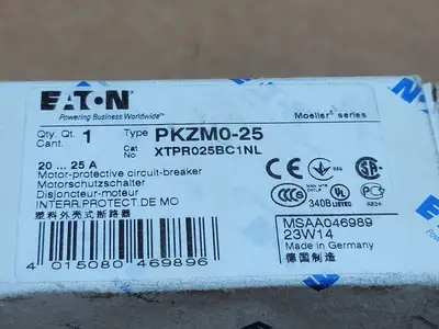 New | in-Stock 2023 EATON PKZM0-25 Switchgears British Columbia CA | Lenmark #477664
