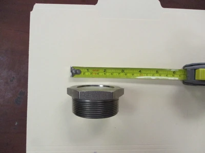 Unused 2 3/16" See-thru End Steel Cap (1 3/16" High)