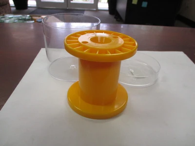 Astro Plast Used Yellow Cylindrical Barrelled Delivery Spools (QTY 11)