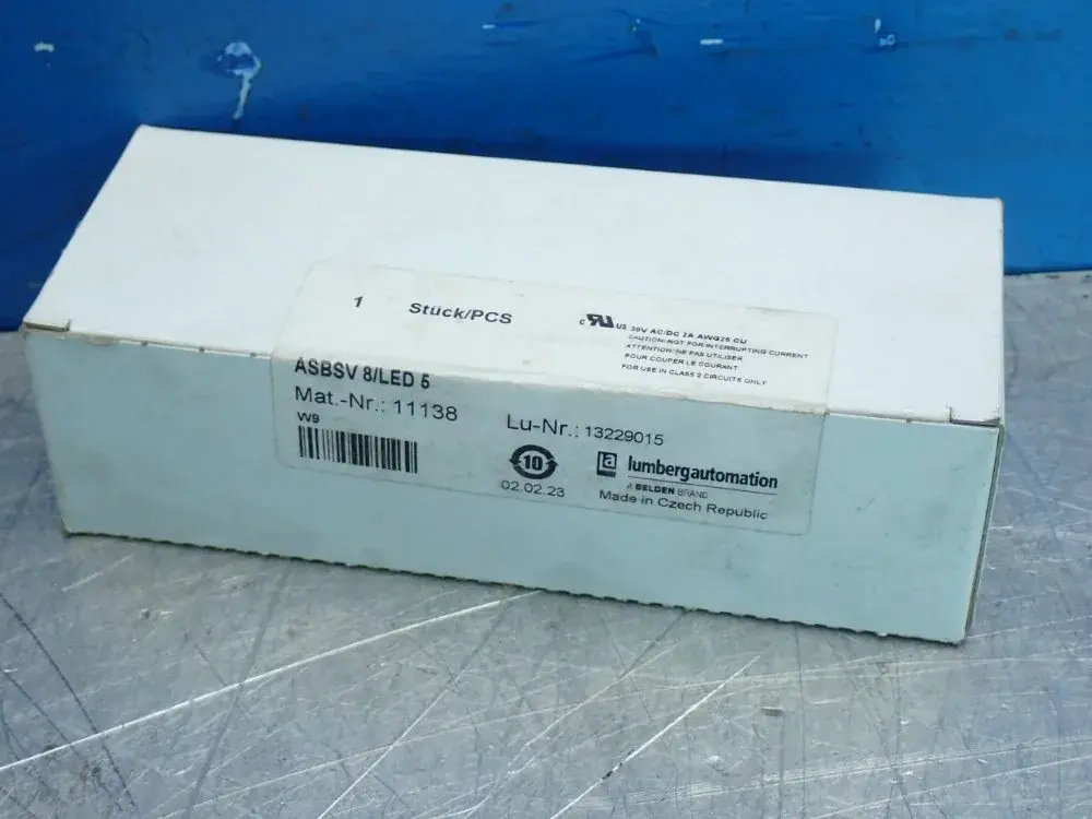 NEW LUMBERG AUTOMATION ASBSV 8/LED 5