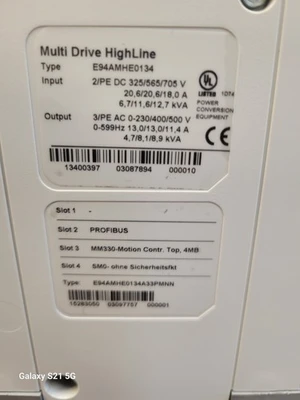 USED LENZE E94AMHE0134