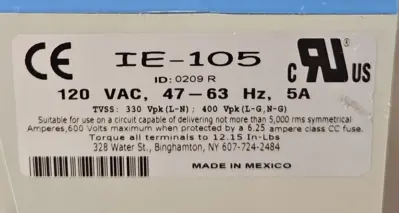 Control Concepts Islatrol Elite IE-120 120VAC Tracking Filter loc4A12