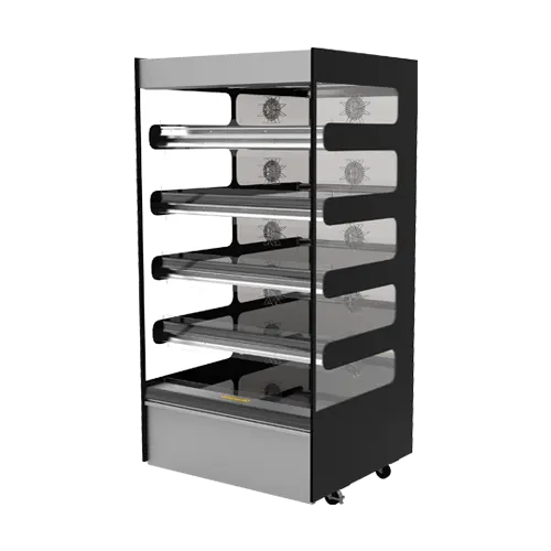 Flexeserve 38 3/10" Self Service Floor Model Heated Display Case - (5) Shelves, 208v (5T-1000)