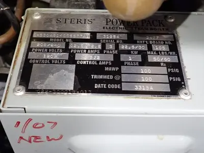 Used STERIS CS30AS146655774DR Heat Treating Units Ohio US | HGR 24 #912584