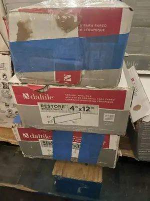 Daltile Restore Bright White 4x12 Ceramic Wall Tile - 3 Boxes