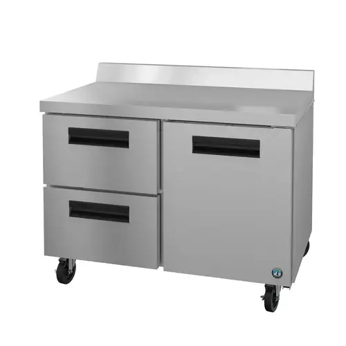 Hoshizaki WR48B-D2 48" W Worktop Refrigerator w/ (2) Sections, (1) Door & (2) Drawers, 115v