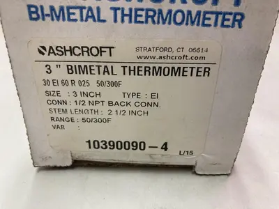 New | in-Stock ASHCROFT 10390090-4 Temperature/Pressure Ohio US | Surplus Asset Holdings #1240522