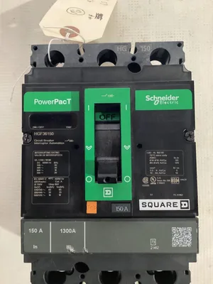 Square D 150 Amp Molded Case Circuit Breaker; HGF36150