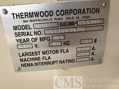 Used 2005 THERMWOOD MODEL C53 CNC ROUTER WITH ROLLER HOLD DOWN CNC Routers North Carolina US | CAROLINA MACHINERY SALES #1493551