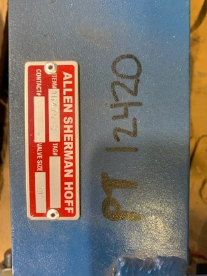 10" Allen Sherman Hoff Knife Gate Valve, New Storeroom Spare