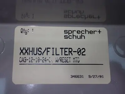NEW SPRECHER SCHUH XXHUS/FILTER02