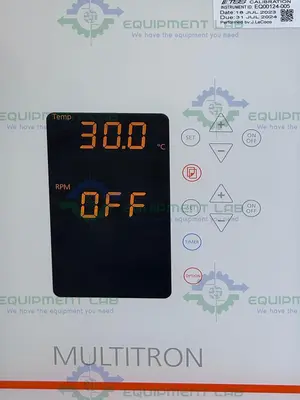 USED INFORS HT MULTITRON I80002 INCUBATOR SHAKER 65C WITH CO2 & HUMIDITY  MFG 20