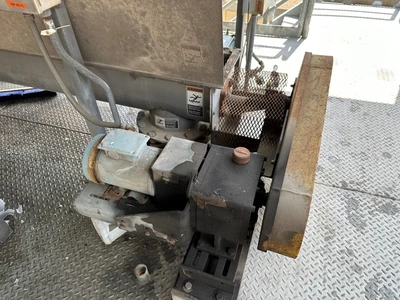 10" x 18' Thomas Screw Conveyor, Stainless 1 HP, Knife Valves