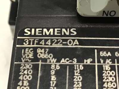 Used SIEMENS 3TF4422-0A PLC Contactors Michigan US | Ideal Machinery #1318621