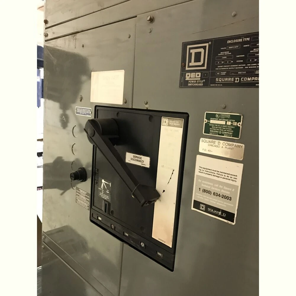 Square D 1600 Amp Breaker Panel