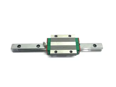 USED HIWIN LINEAR GUIDEWAY BLOCK AND RAIL, 1-BLOCK, 290MM RAIL
