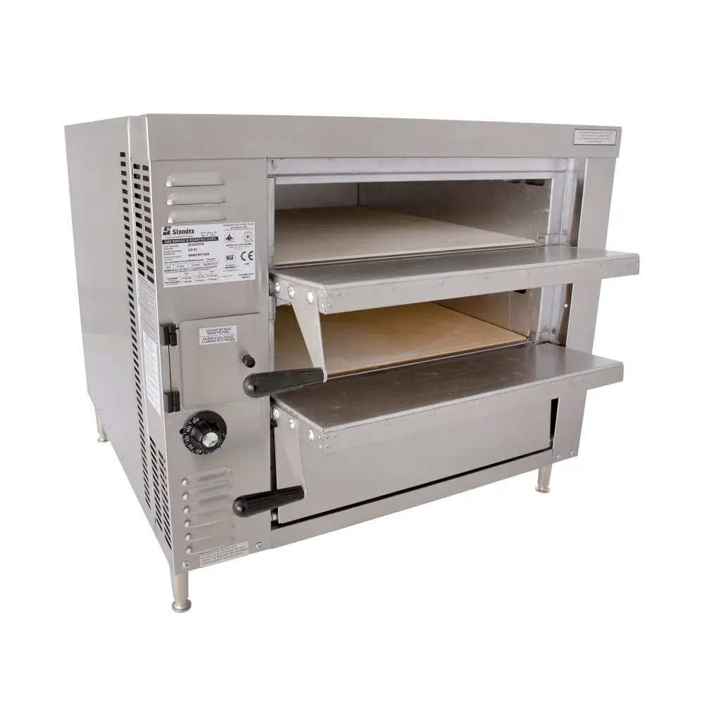 Bakers Pride GP-51 Hearthbake Countertop Double Multi-Purpose Deck Oven - Liquid Propane