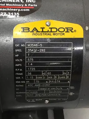 USED BALDOR M3546-5