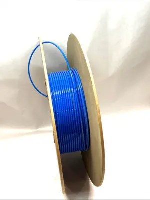 USED FESTO PNEUMATIC TUBING 6MM OD POLYURETHANE AIR LINE 380' BLUE