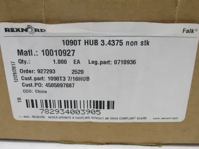 NEW FALK 1090T 7/16 HUB 3.4375 BORE 1090T3 108727