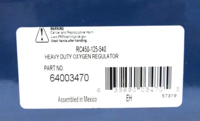 NEW RADNOR RC450-125-540 PRESSURE REGULATOR 64003470 RC450125540