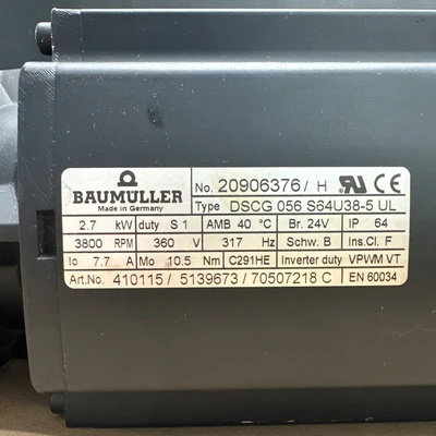 USED Baumuller 410115/5139673/70507218 C