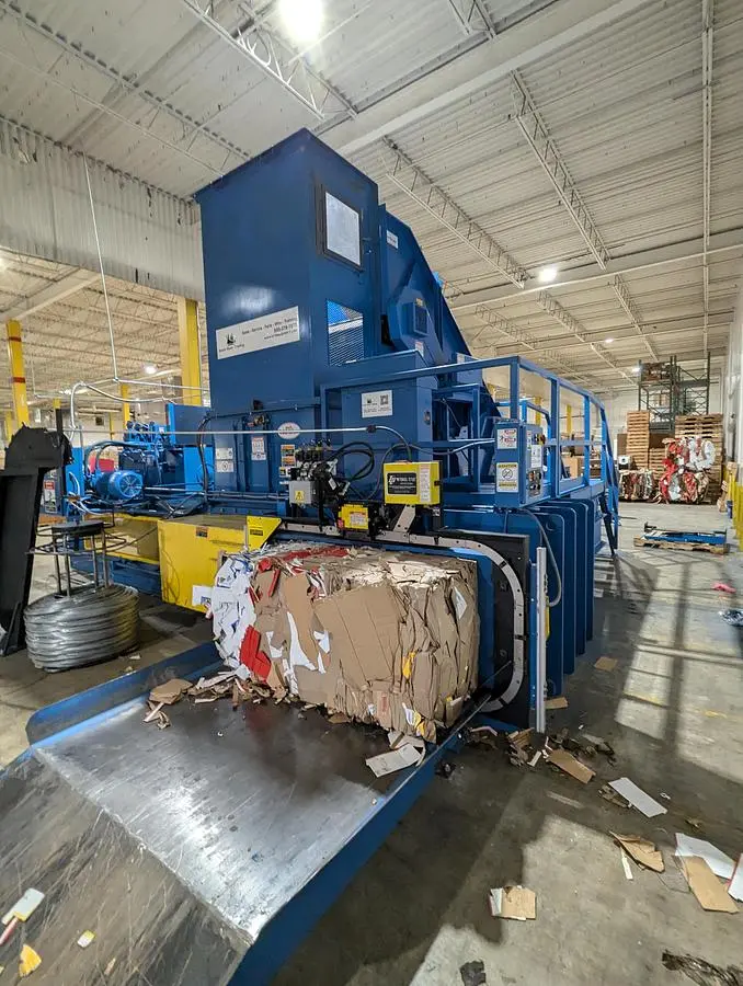USED HARRIS WOLVERINE TWO-RAM BALER