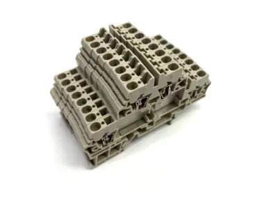 USED WEIDMÜLLER FEED-THROUGH TERMINAL BLOCK 1674300000 LOT OF 8
