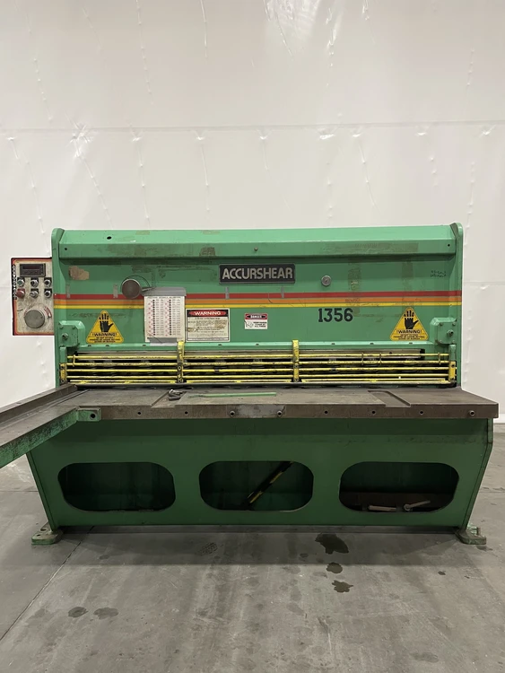 Used ACCURSHEAR 61356 Power Squaring Shears (Gauge) Michigan US | Vander Ziel Machinery Sales #480519