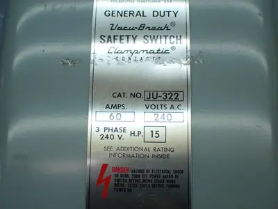 Used ITE IMPERIAL JU322 Disconnects Ohio US | HGR 24 #879675