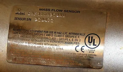 MICRO MOTION CMF100M328NU MASS FLOW SENSOR