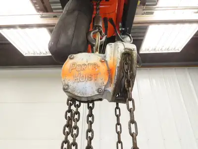 Coffing Porta-Hoist 1 Ton 2000Lb Manual Chain Fall Hand Hoist 37' 10" Lift